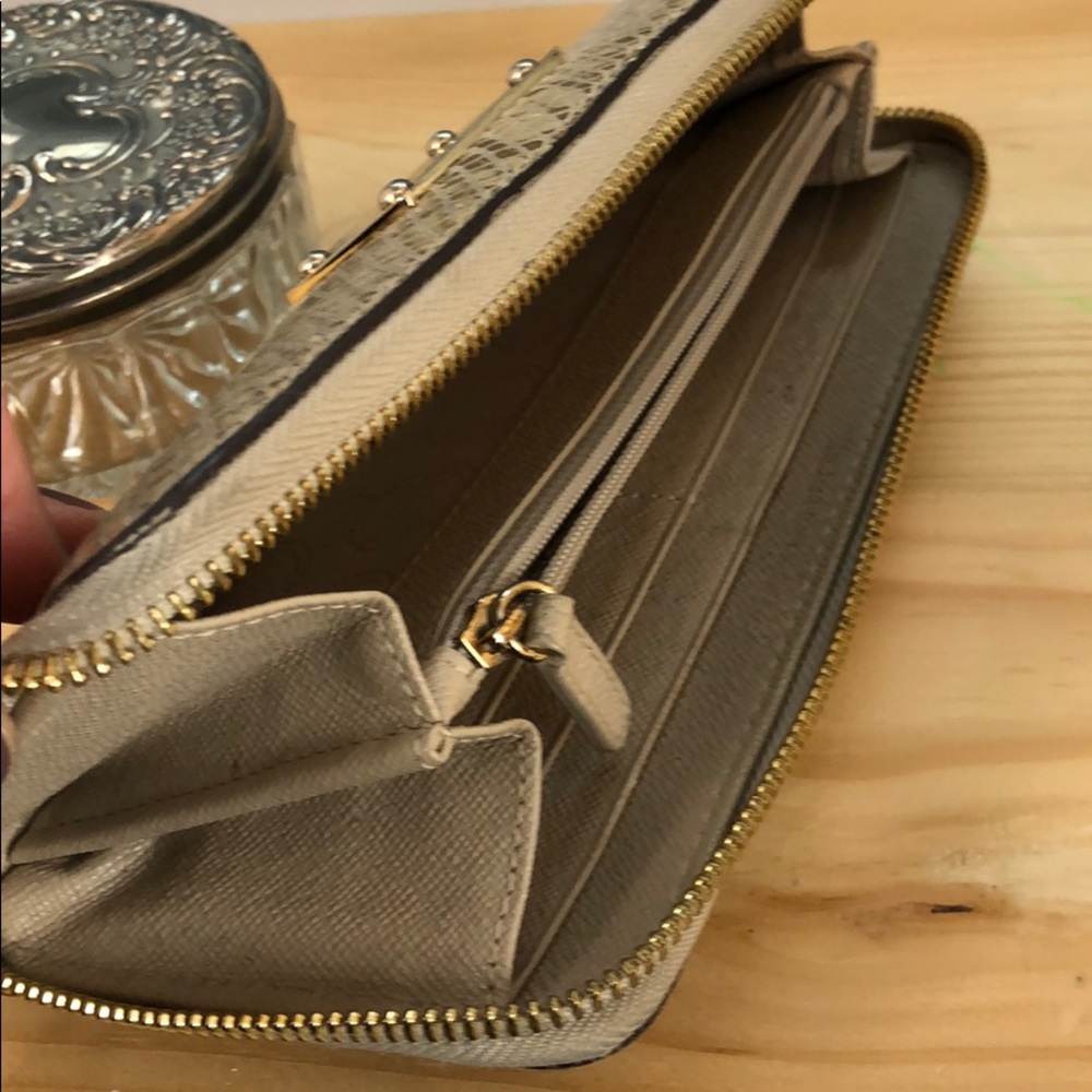 Michael Kors Python Leather Gold Wallet Clutch - image 5